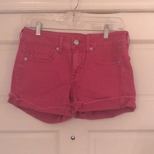 AMERICAN EAGLE Magenta Denim SHORTS *Stretch
